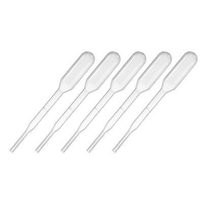 Harfington Uxcell 20 Pcs 0.2ml Disposable Pipettes Test Tubes Liquid Drop Droppers 61mm Long