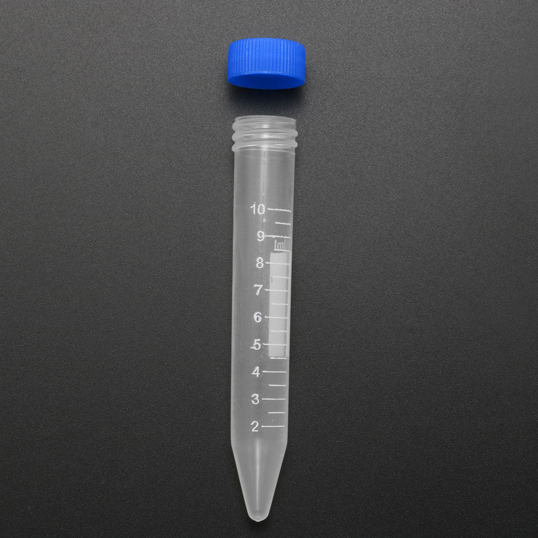 uxcell Uxcell 10 Pcs 10ml Plastic Centrifuge Tubes with Blue Screw Cap, Conical Bottom, Graduated Marks