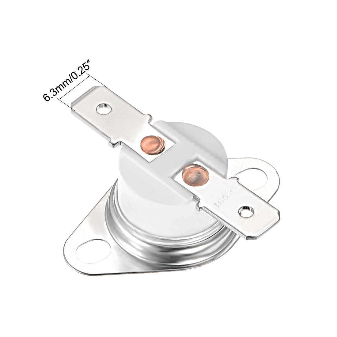 uxcell Uxcell 5Stk Temperaturschalter Thermostat Normalerweise offen 210°C 10A N.C 6,3mm Pin de