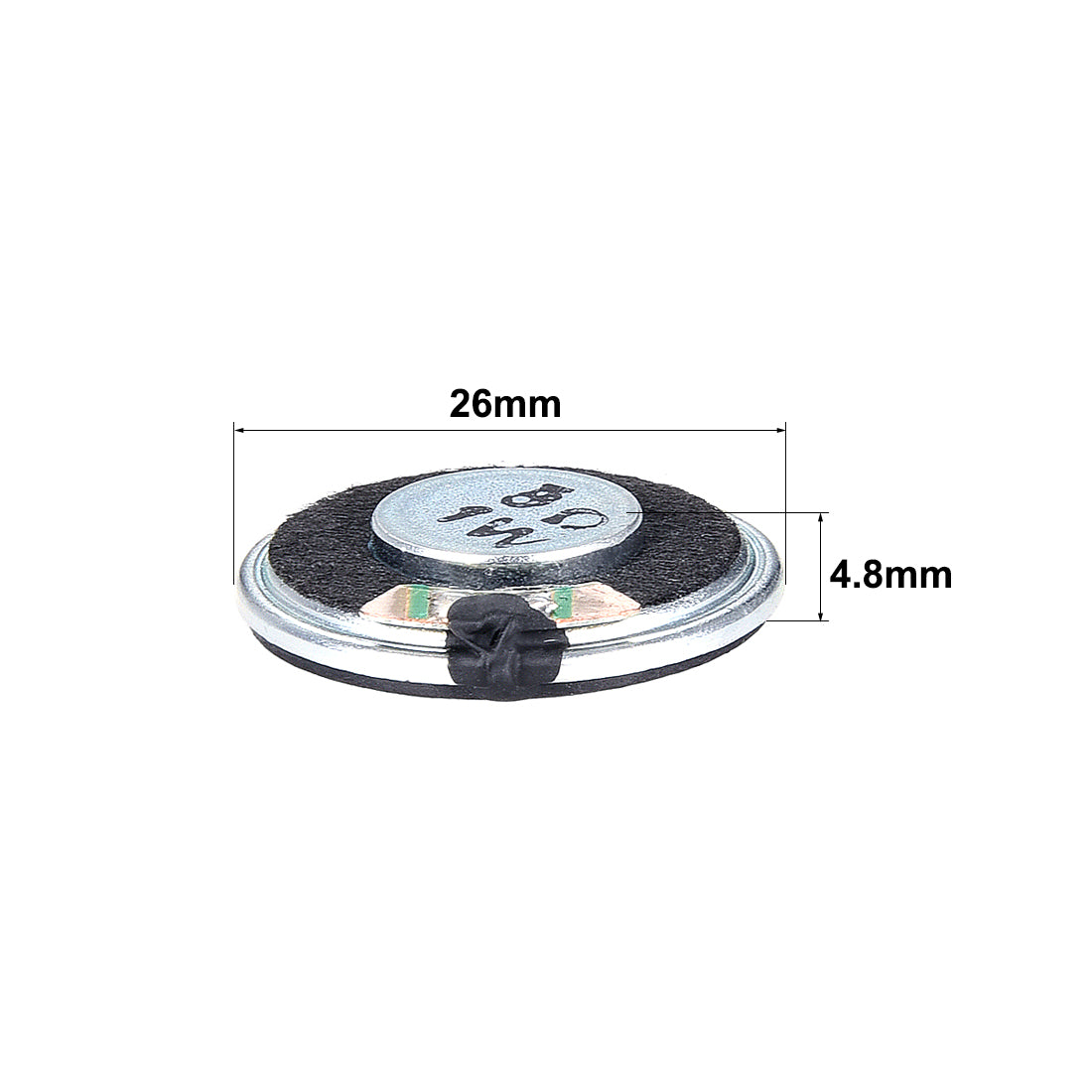 uxcell Uxcell 1W 8 Ohm DIY Audio Speaker Loudspeaker 26mm Round-shape