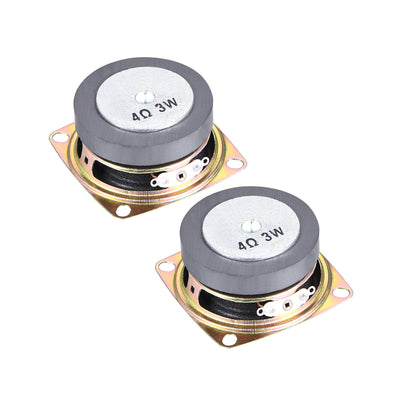 Harfington Uxcell 2St 3W Lautsprecher quadratische Form 4 Ohm für DIY-Audio-Lautsprecher 52mm