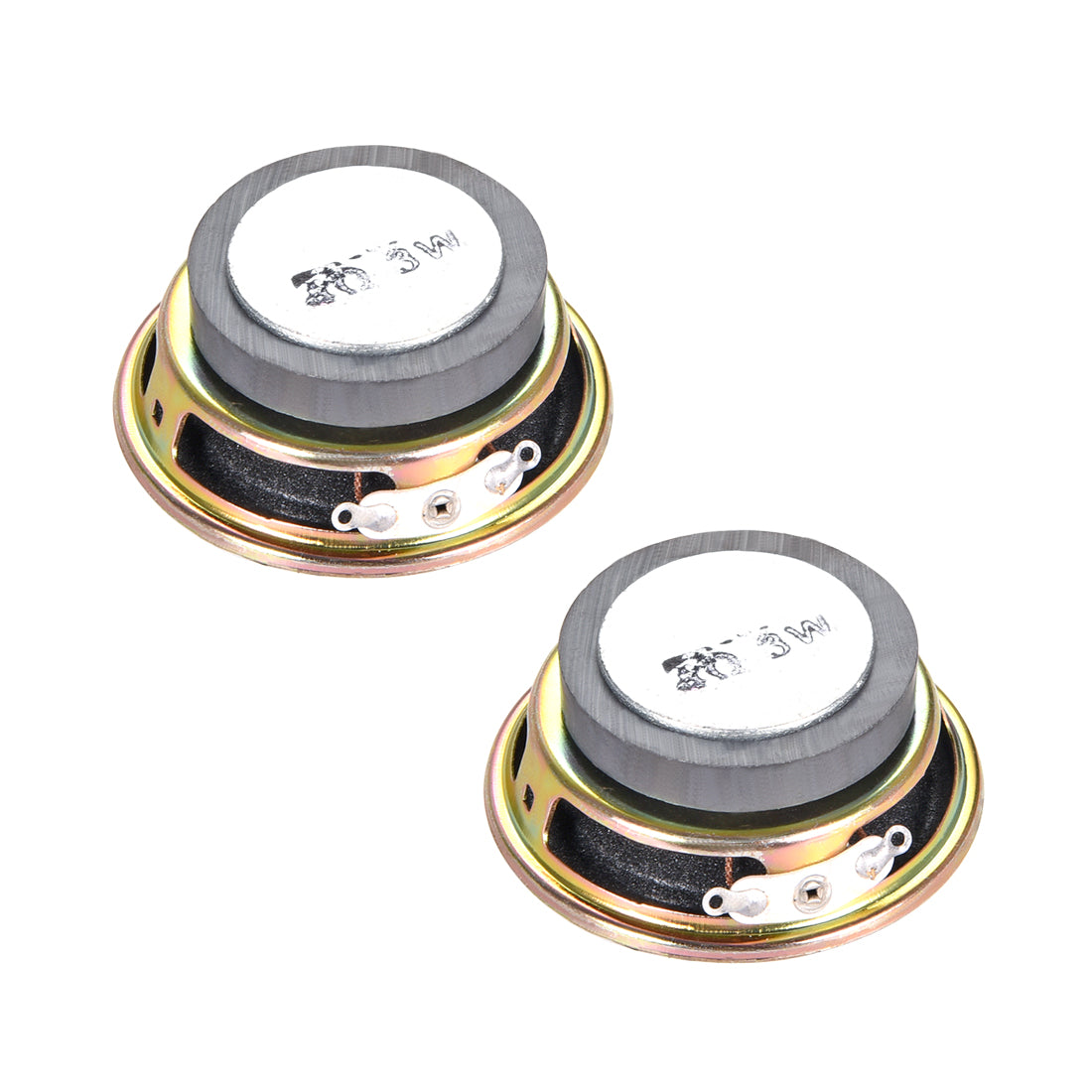 uxcell Uxcell 2Stk 3W 4 Ohm Lautsprecher 50mm runde Form für DIY Audio Lautsprecher