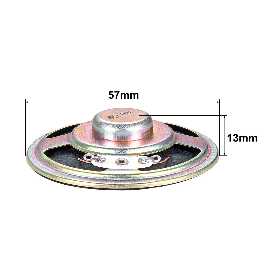 uxcell Uxcell 4Stk 1W 8 Ohm Lautsprecher 57mm runde Form für DIY Audio Lautsprecher