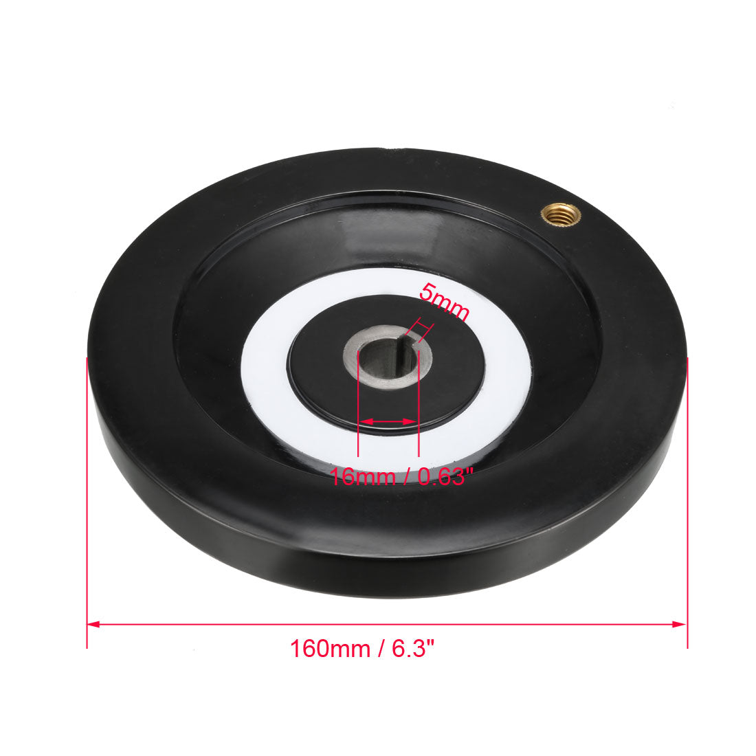 uxcell Uxcell Hand Wheel 160mm Diameter 16mm Hole Dia. for Milling Machine