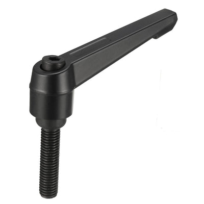 Harfington Uxcell M10 x 25mm Thread Push Button Ratchet Level Adjustable Handle Male Stud