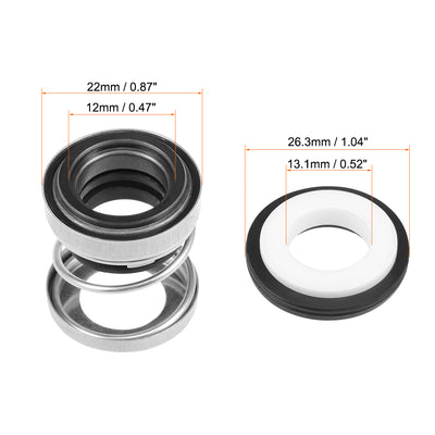 Harfington Uxcell Mechanical Shaft Seal Replacement for Pool Spa Pump 108-12