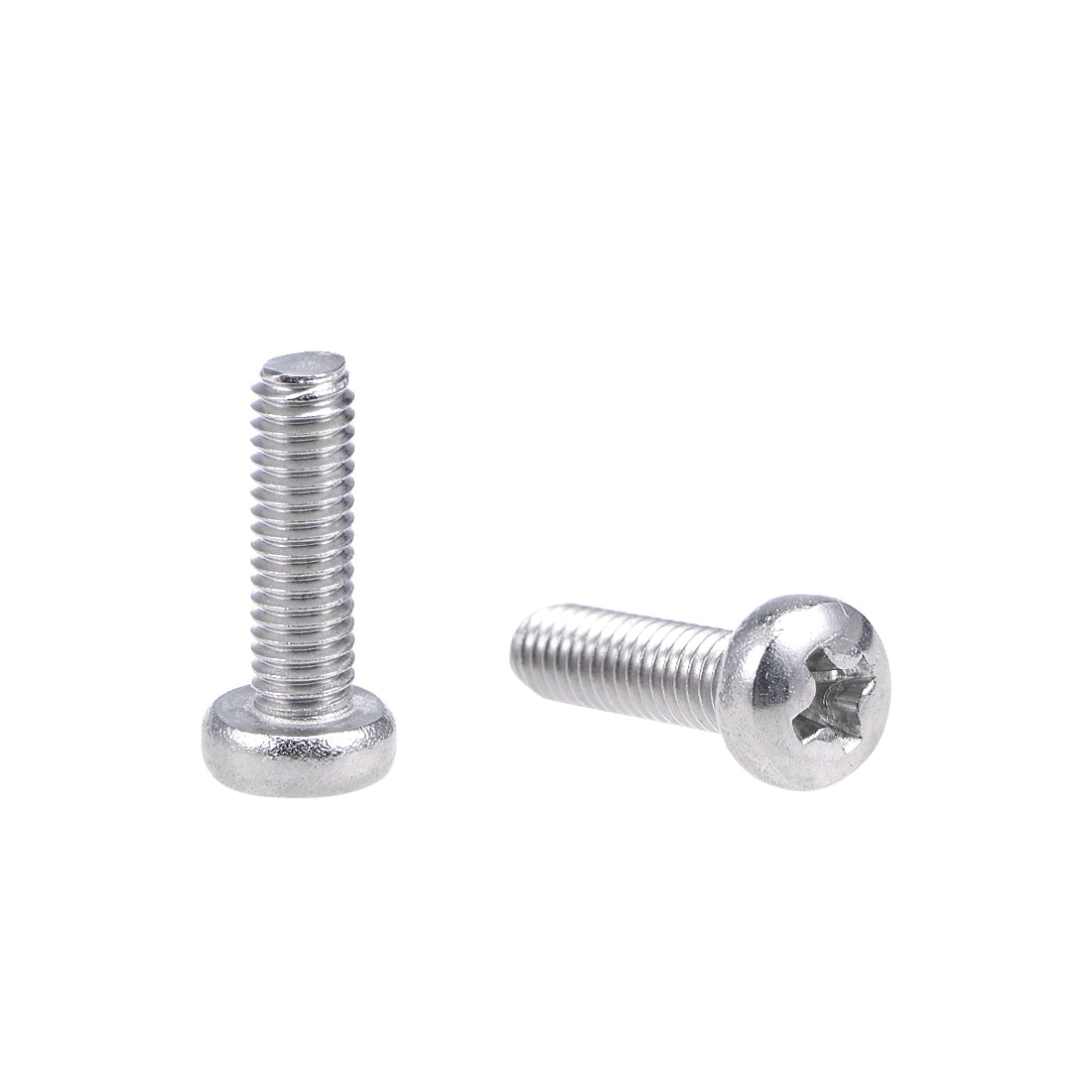 uxcell Uxcell Machine Screws Pan Phillips Head 304 Stainless Steel Fasteners Bolts 100Pcs