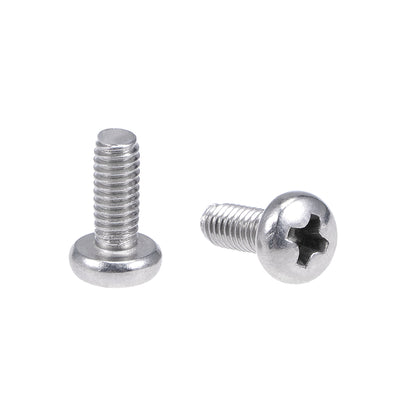 Harfington Uxcell Machine Screws Pan Phillips Cross Head Screw, Fasteners Bolts 30Pcs