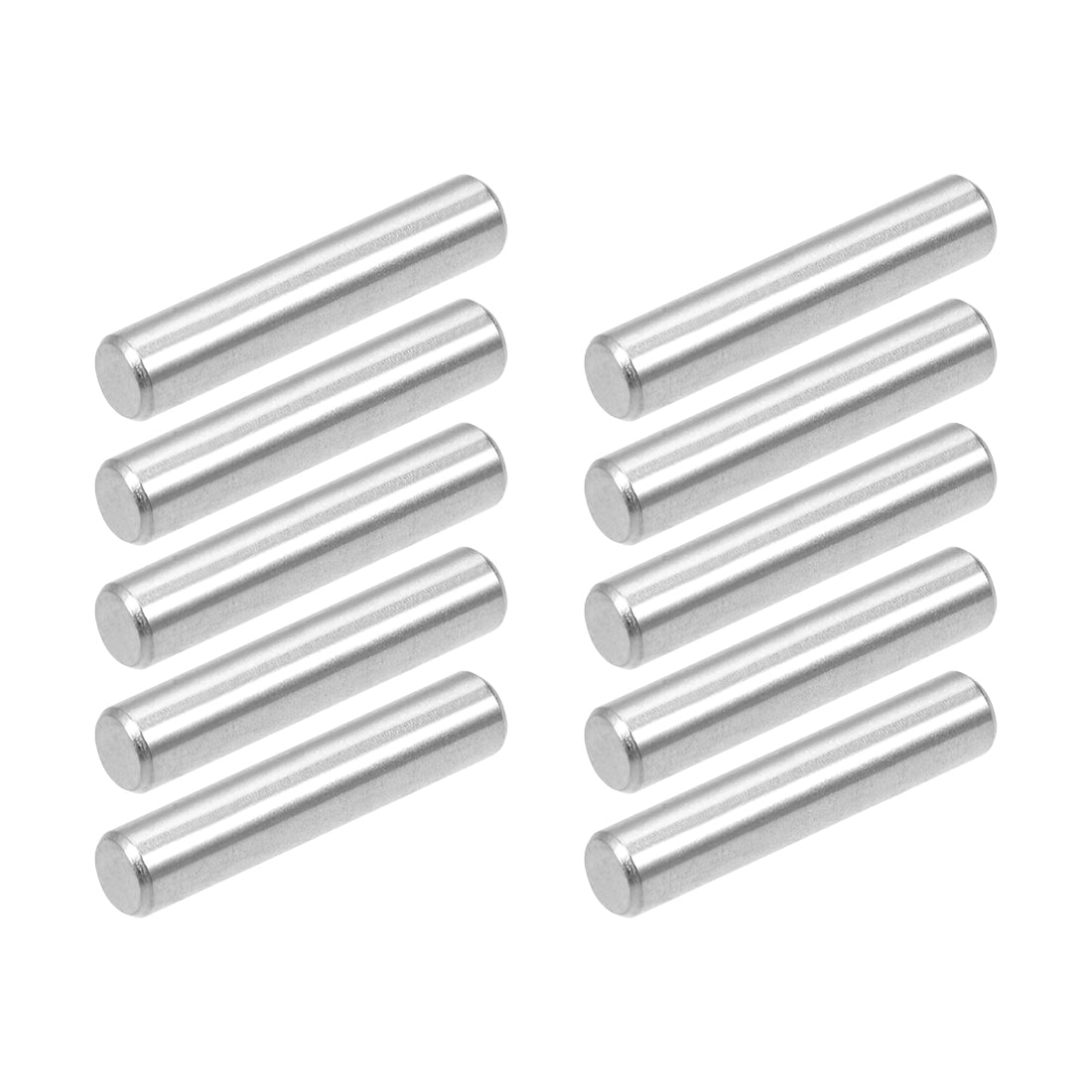 uxcell Uxcell 10Pcs 4mm x 20mm Dowel Pin 304 Stainless Steel Shelf Support Pin Fasten Elements Silver Tone