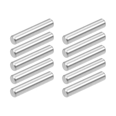 Harfington Uxcell 10Pcs 4mm x 20mm Dowel Pin 304 Stainless Steel Shelf Support Pin Fasten Elements Silver Tone