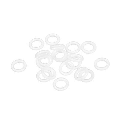 uxcell Uxcell Silicone O-Rings, 6mm Inner Diameter, 10mm OD, 2mm Width, Seal Gasket 20pcs