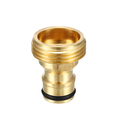 Harfington Uxcell Brass Garden Hose 3/4 PT Male Threaded  Connector,  Adapter