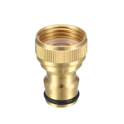 Harfington Uxcell Brass Garden Hose 1/2 PT Female Threaded  Connector,  Adapter