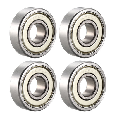 Harfington Uxcell Deep Groove Ball Bearing Metric Double Shielded Chrome Steel ABEC1 Z1