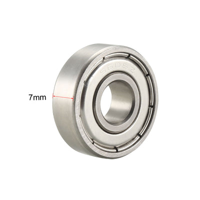 Harfington Uxcell S608ZZ Stainless Steel Ball Bearing 8x22x7mm Double Shielded 608Z Bearings