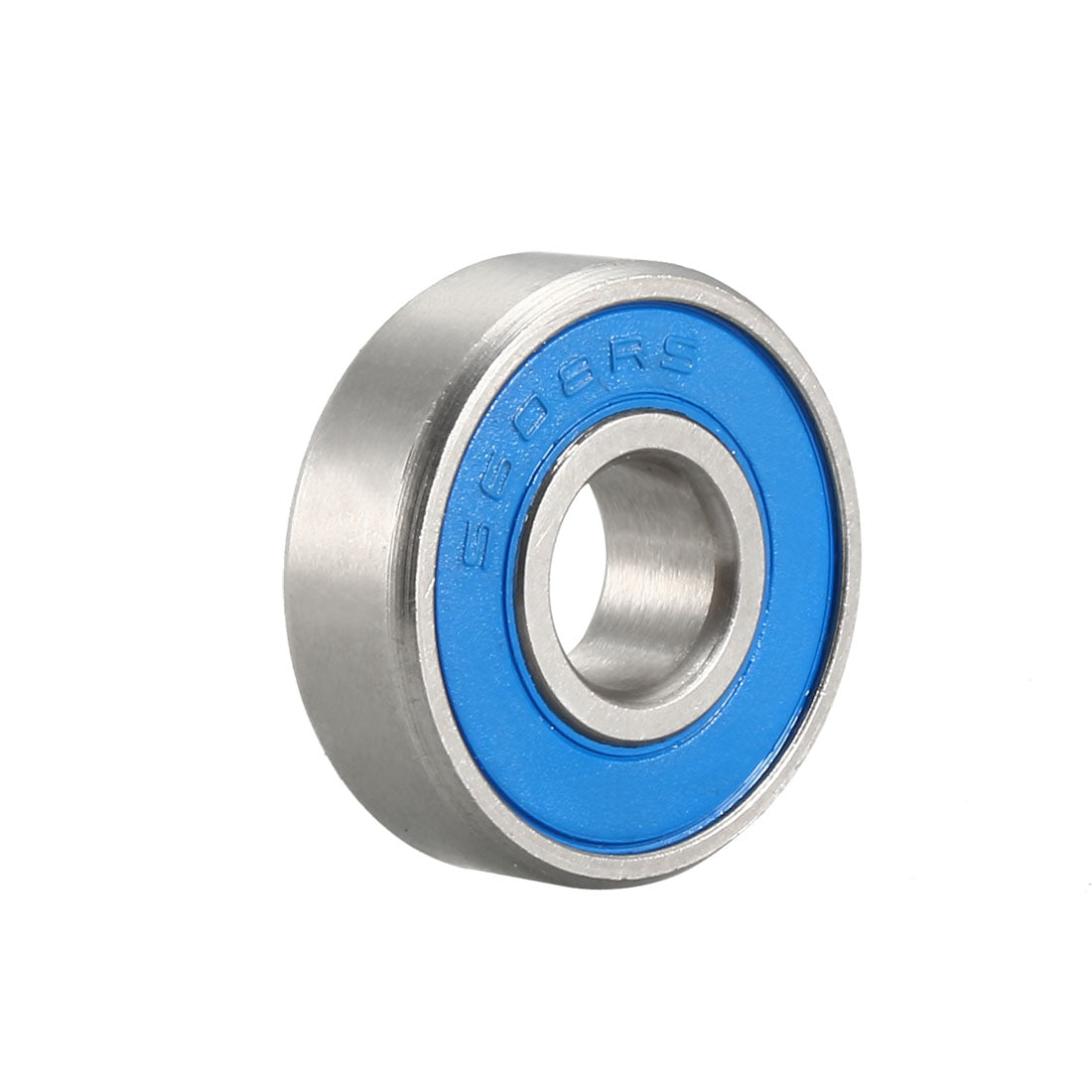 uxcell Uxcell Deep Groove Ball Bearings Double Sealed Stainless Steel Blue Cover