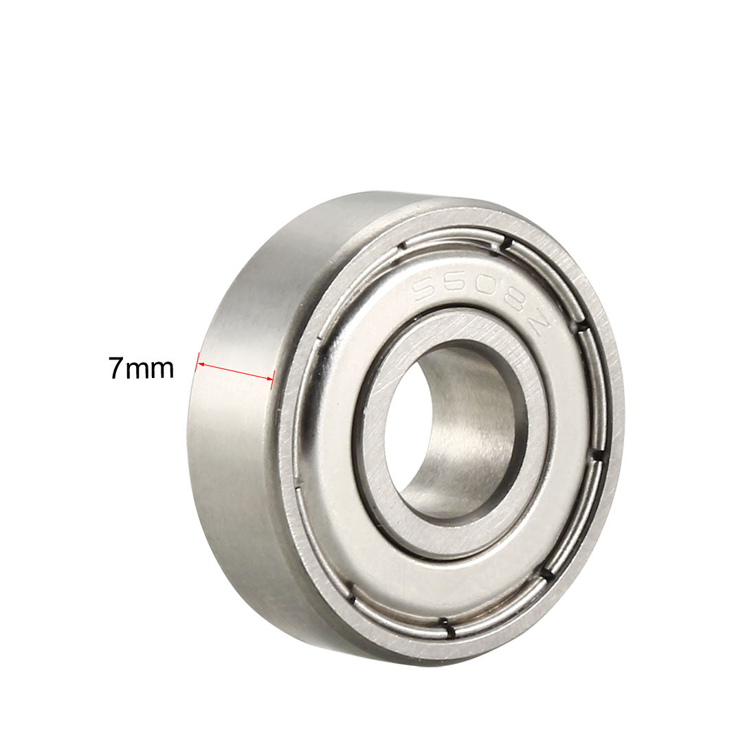 uxcell Uxcell S608ZZ Stainless Steel Ball Bearing 8x22x7mm Double Shielded S608Z Bearings (Z2 Lever)