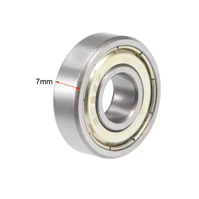 Harfington Uxcell Deep Groove Ball Bearings Double Shielded Chrome Steel Bearing