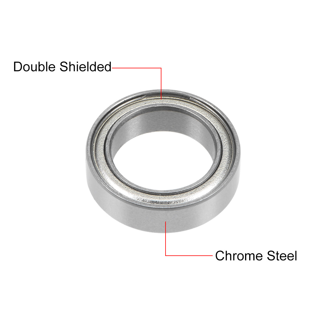 uxcell Uxcell Deep Groove Ball Bearings Thin Section Double Shield Chrome Steel