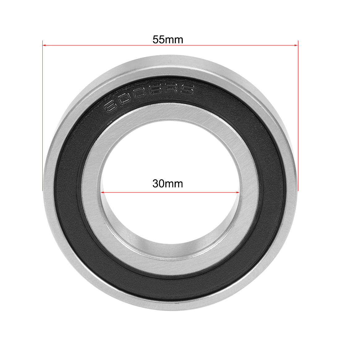 uxcell Uxcell Deep Groove Ball Bearing Double Sealed Chrome Steel Bearings