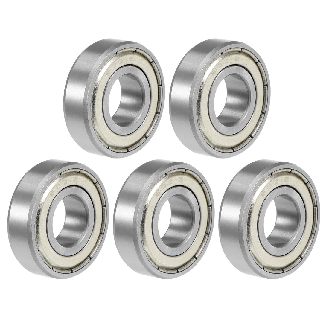 uxcell Uxcell Deep Groove Ball Bearing Metric Double Shield Chrome Steel ABEC1 Z1