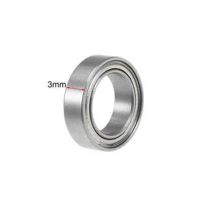 Harfington Uxcell Deep Groove Ball Bearings Metric Double Shield Chrome Steel P0 Z1