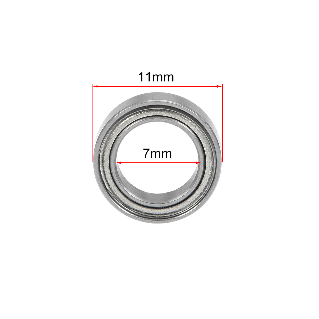 uxcell Uxcell Deep Groove Ball Bearings Metric Double Shield Chrome Steel P0 Z1