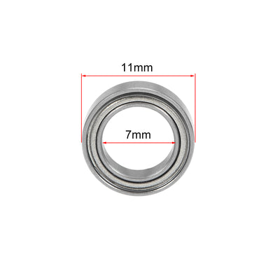 Harfington Uxcell Deep Groove Ball Bearings Metric Double Shield Chrome Steel P0 Z1