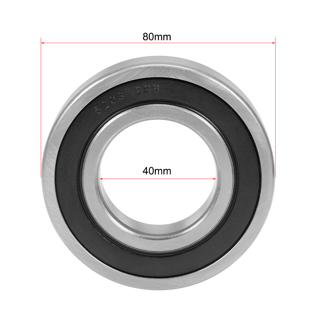 uxcell Uxcell Deep Groove Ball Bearings Metric Double Sealed Chrome Steel