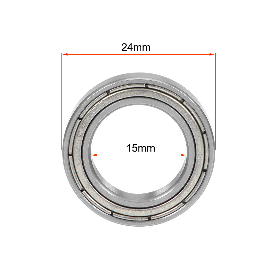 uxcell Uxcell 10stk tief Rille Ball Lager 6802ZZ 15x24x5mm Doppel Schutz Chrom Lager