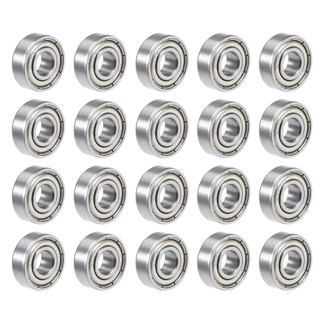 uxcell Uxcell 696ZZ Deep Groove Ball Bearing 6x15x5mm Double Shielded Chrome Bearings 20pcs