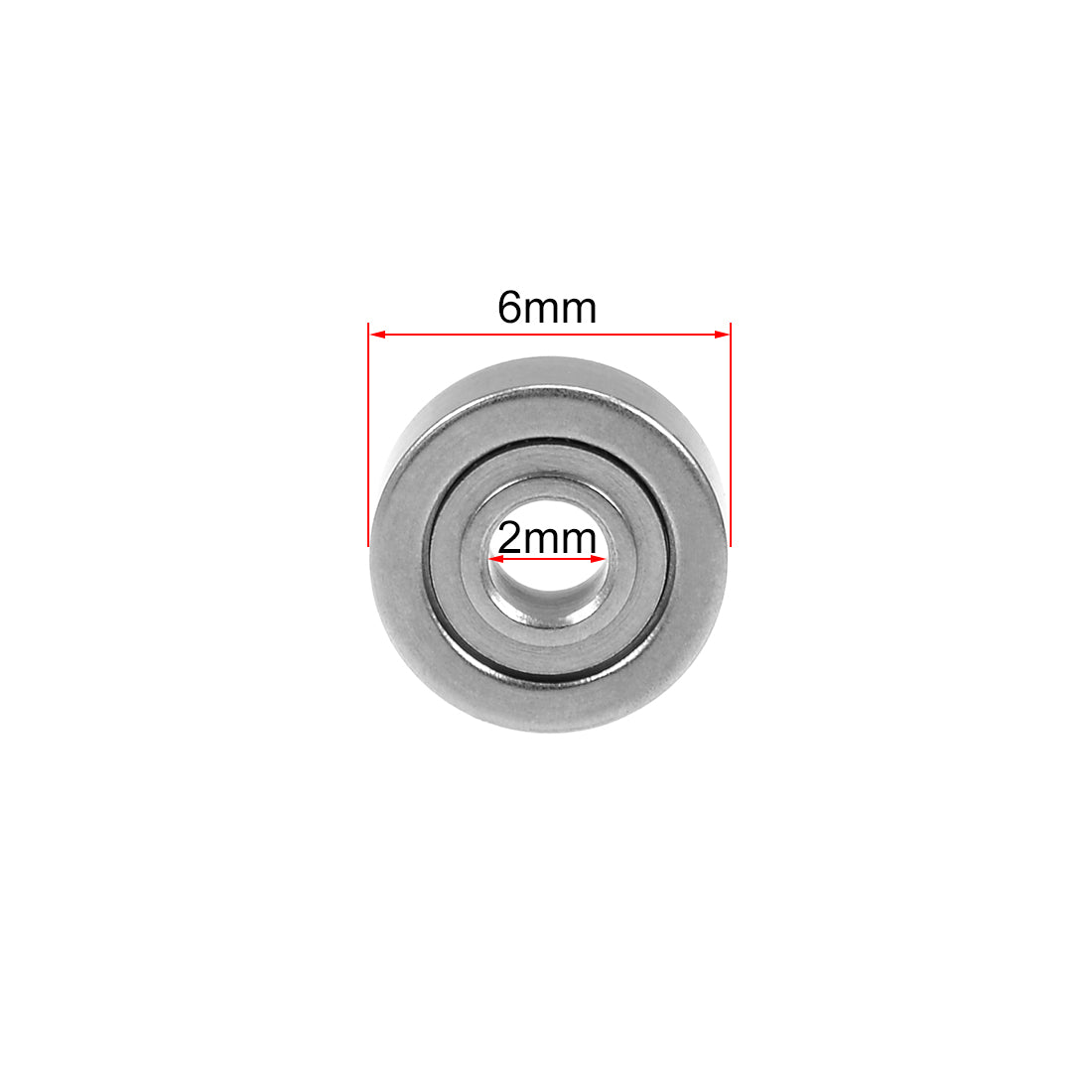 uxcell Uxcell Deep Groove Ball Bearings Metric Double Shielded Chrome Steel Roller ABEC1 Z1