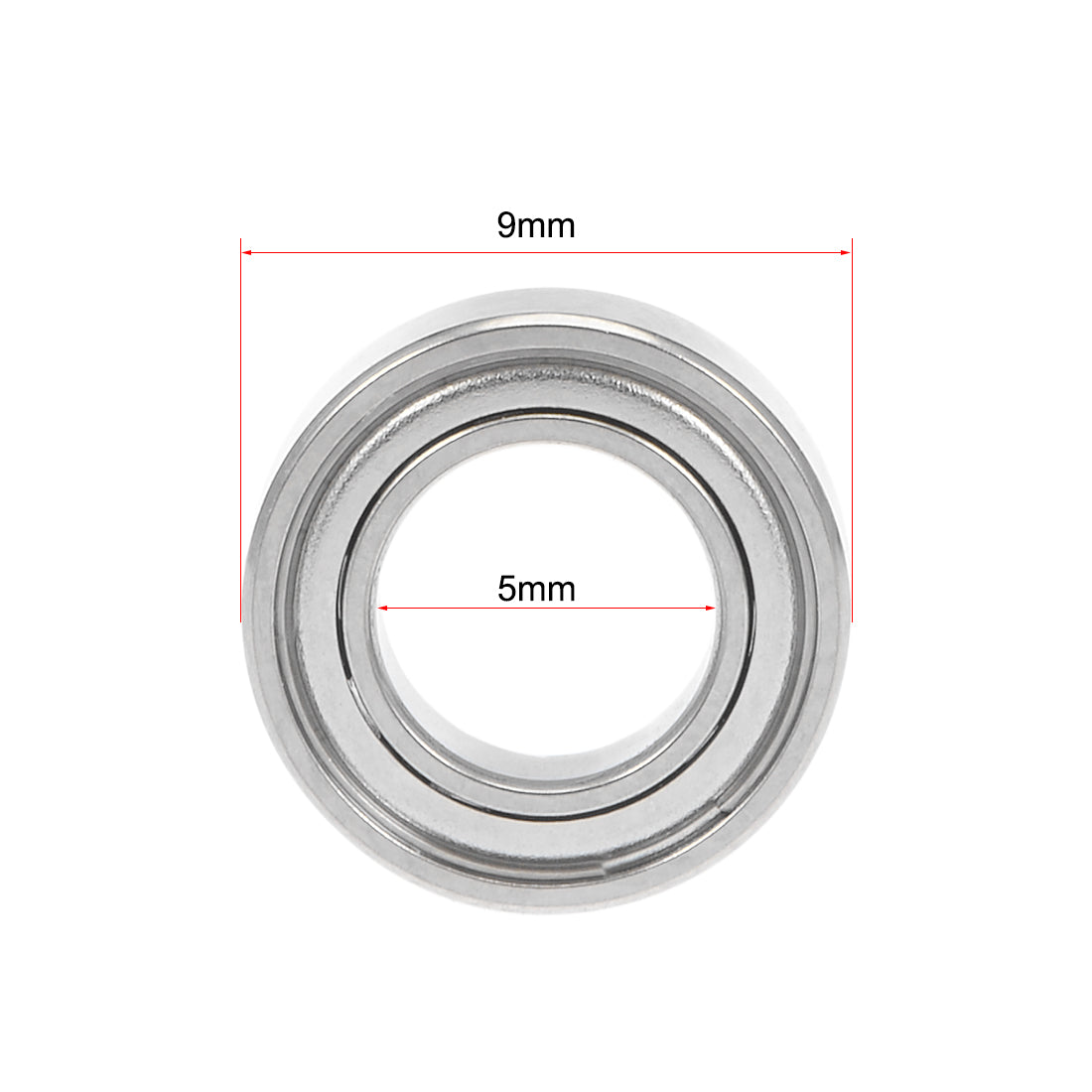 uxcell Uxcell Deep Groove Ball Bearings Metric Double Shielded Chrome Steel P0 Z1 Bearings