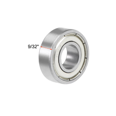 Harfington Uxcell Deep Groove Ball Bearings Inch Double Shielded Chrome Steel ABEC1