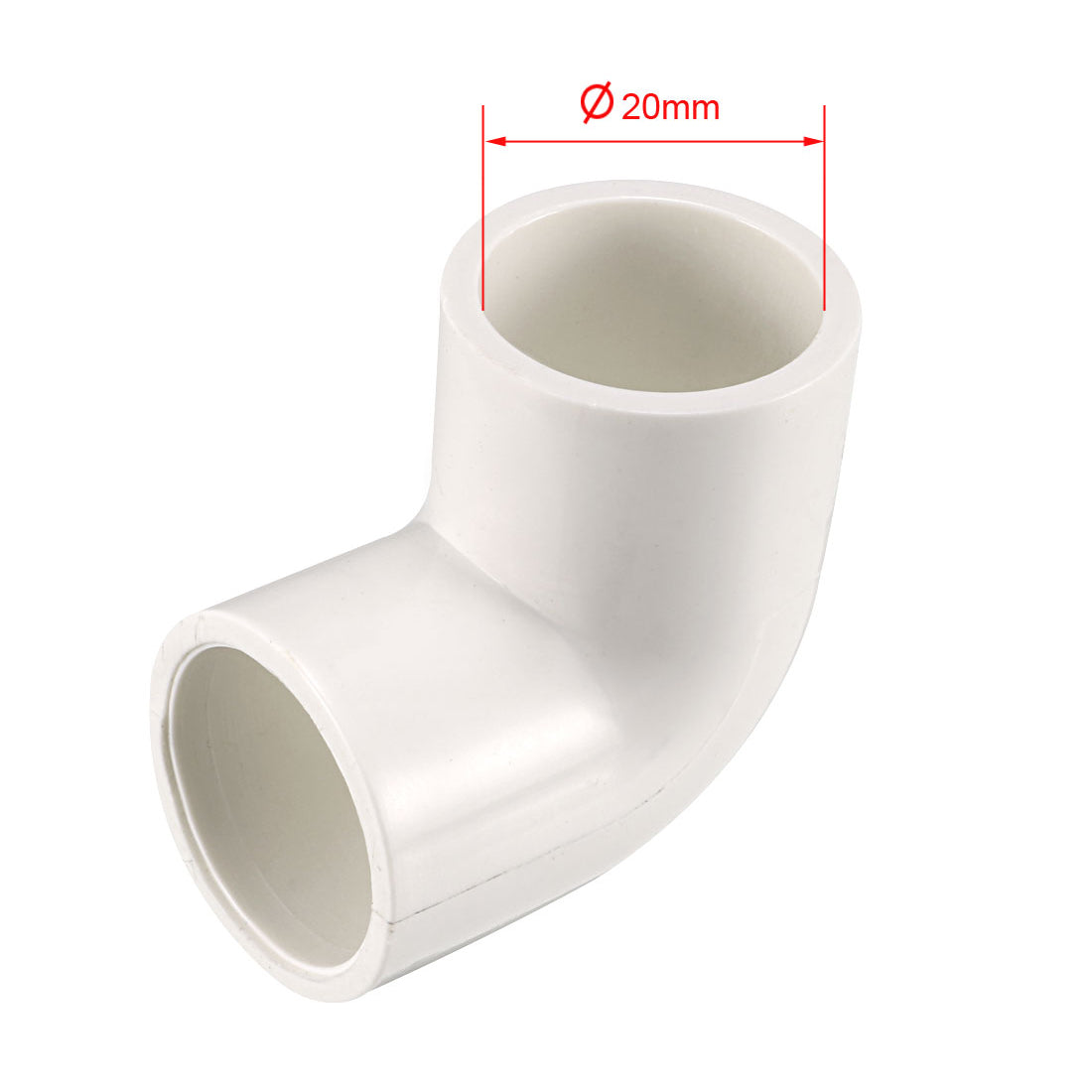 uxcell Uxcell 10 Stück PVC Rohrverschraubung Rohrverbinder Ellenbogen Form 20mm Slip 90 Grad