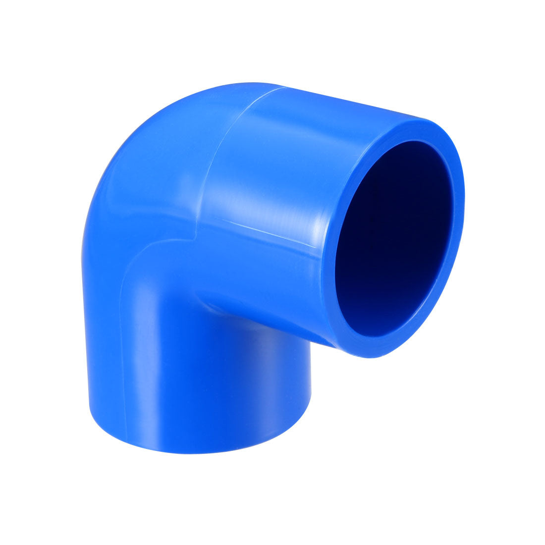 uxcell Uxcell 20mm Slip 90 Degree PVC Pipe Fitting Elbow Coupling Adapter Blue 5 Pcs