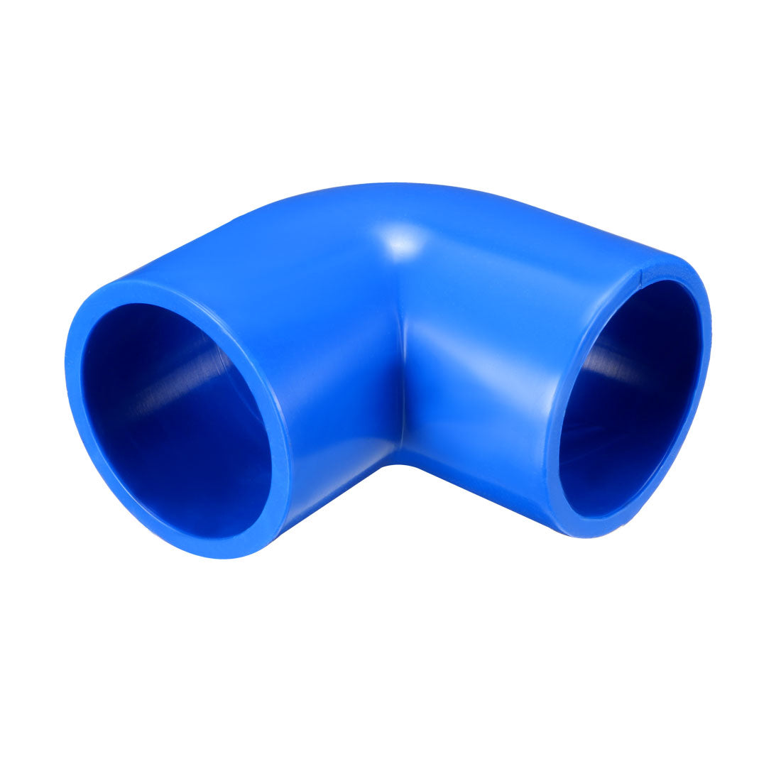 uxcell Uxcell 25mm Slip 90 Degree PVC Pipe Fitting Elbow Coupling Adapter Blue 5 Pcs