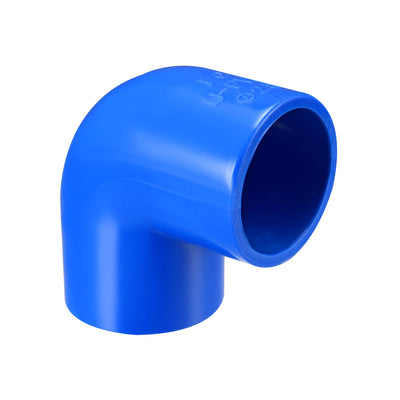 Harfington Uxcell 25mm Slip 90 Degree PVC Pipe Fitting Elbow Coupling Adapter Blue 5 Pcs