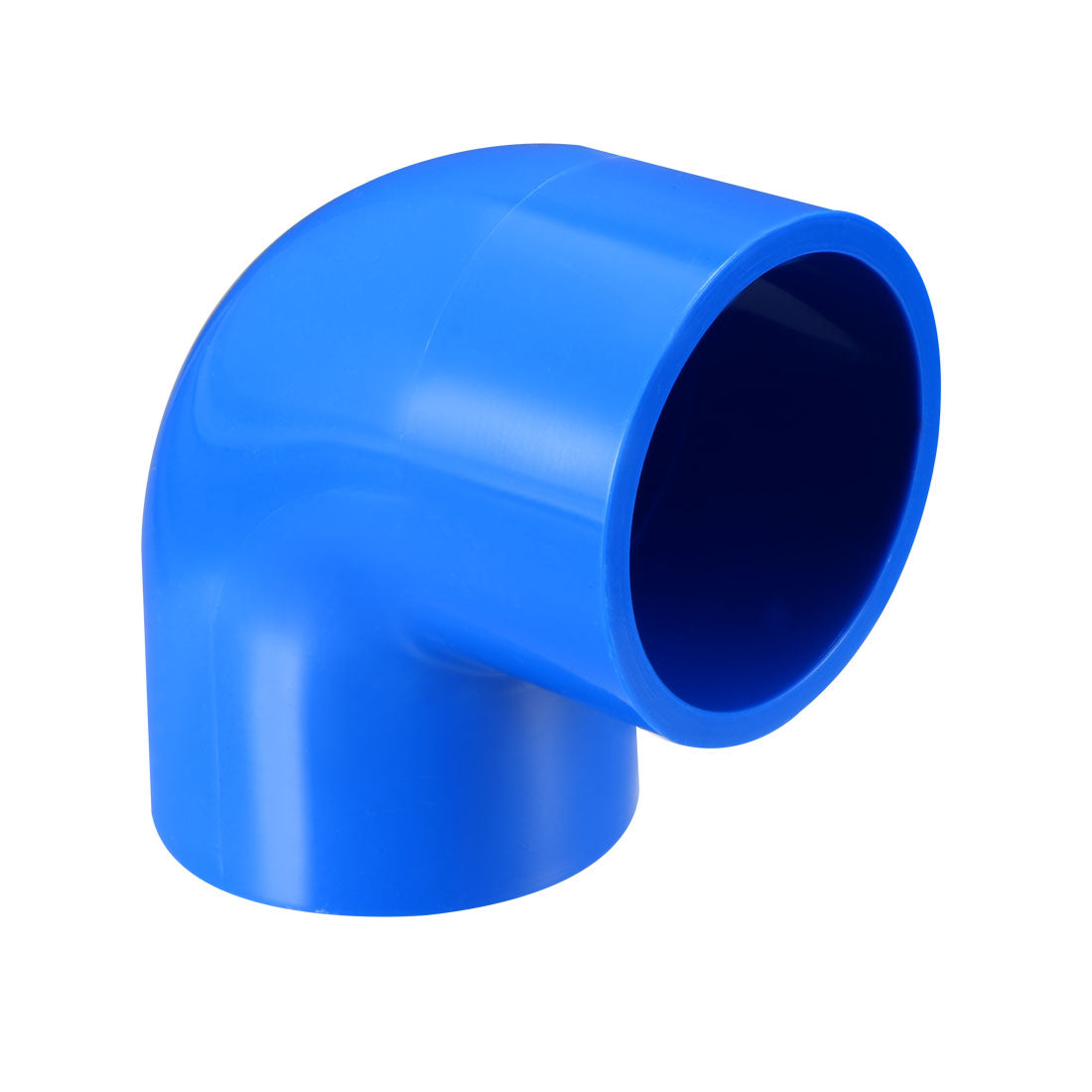 uxcell Uxcell 32mm Slip 90 Degree PVC Pipe Fitting Elbow Coupling Adapter Blue 5 Pcs