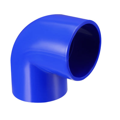 Harfington Uxcell 50mm Slip 90 Degree PVC Pipe Fitting Elbow Coupling Adapter Blue 2 Pcs