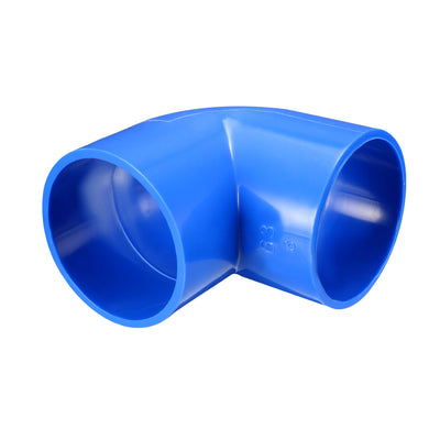 Harfington Uxcell 63mm Slip 90 Degree PVC Pipe Fitting Elbow Coupling Adapter Blue