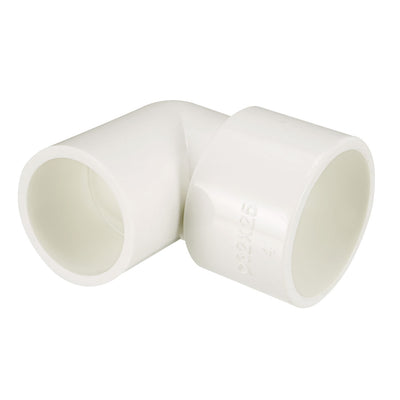 Harfington Uxcell 32mm Slip x 25mm Slip 90 Degree PVC Pipe Fitting Elbow Adapters 5 Pcs