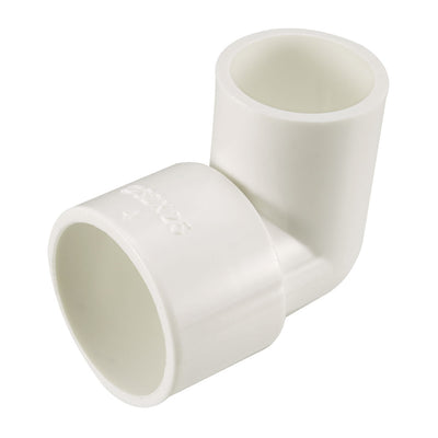 Harfington Uxcell 32mm Slip x 25mm Slip 90 Degree PVC Pipe Fitting Elbow Adapters 5 Pcs