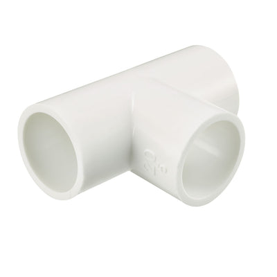 Harfington Uxcell 20mm Slip Tee PVC Pipe Fitting T-Shaped Coupling Connector