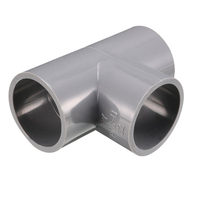 Harfington Uxcell 32mm Slip 90 Degree PVC Pipe Fitting Elbow Coupling Adapter Gray 2 Pcs