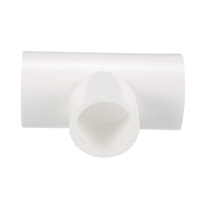 Harfington Uxcell 25mmx25mmx20mm Slip Reducing Tee PVC Pipe Fitting T-Shaped Connector 5 Pcs