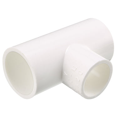 Harfington Uxcell 25mmx25mmx20mm Slip Reducing Tee PVC Pipe Fitting T-Shaped Connector 5 Pcs