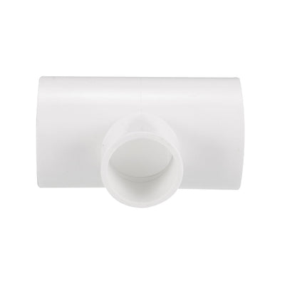 Harfington Uxcell 40mm x 40mmx 25mm Slip Reducing Tee PVC Pipe Fitting T-Shaped Connector 2 Pcs