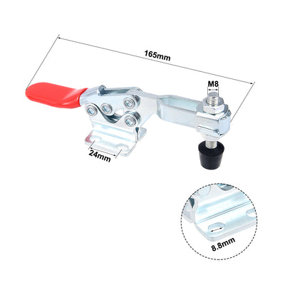 Harfington Uxcell Toggle Clamp GH-225-D Horizontal Clamp Quick Release Tool 230Kg 506lbs Capacity 2pcs