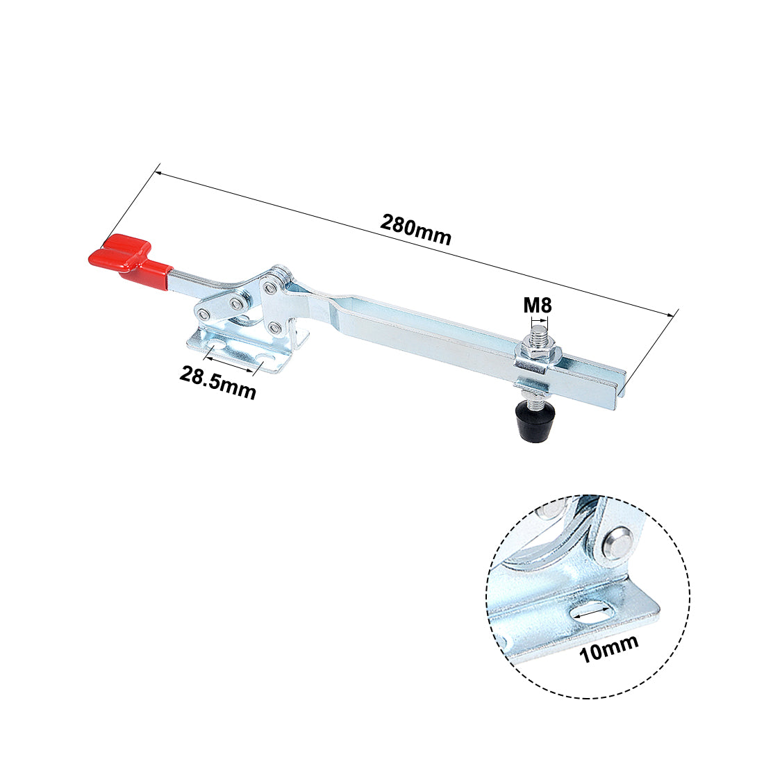 uxcell Uxcell Toggle Spanner GH-22185 Horizontale Klammer 250kg 550lbs Kapazität